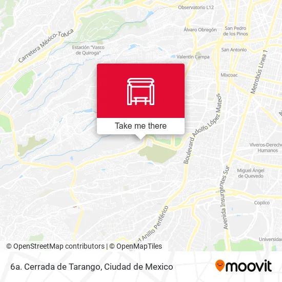 6a. Cerrada de Tarango map