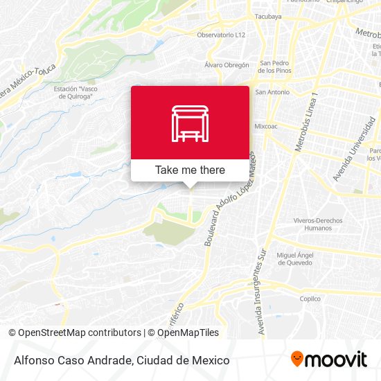 Alfonso Caso Andrade map