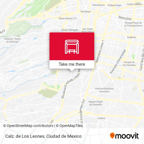 Calz. de Los Leones map