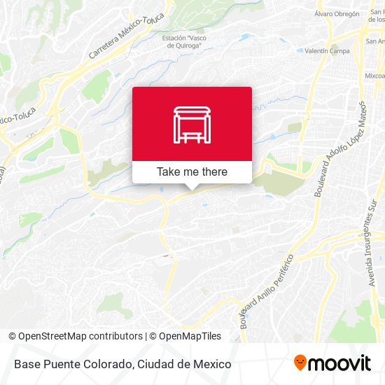 Base Puente Colorado map