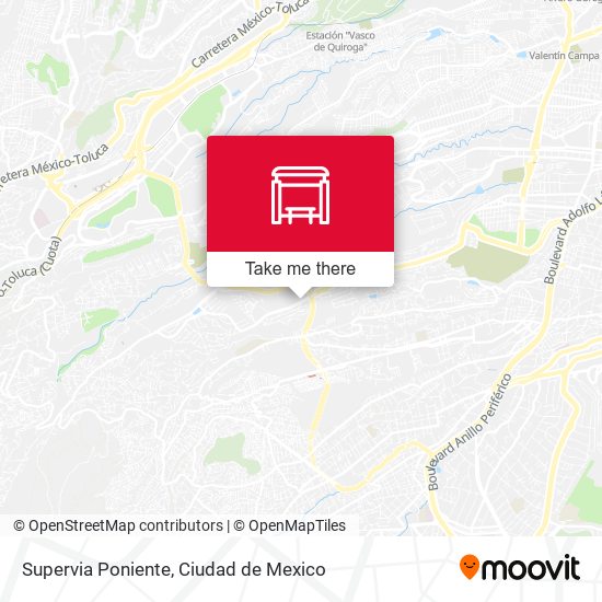Supervia Poniente map