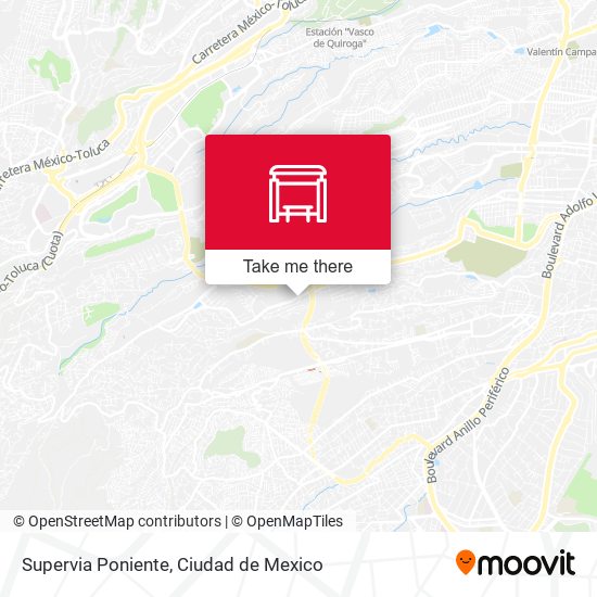 Supervia Poniente map