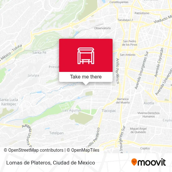Lomas de Plateros map