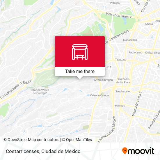 Mapa de Costarricenses