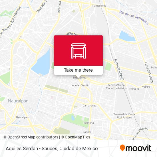 Aquiles Serdán - Sauces map