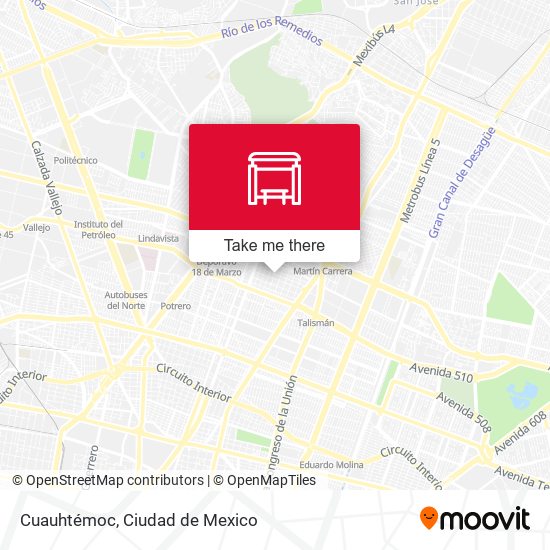 Mapa de Cuauhtémoc