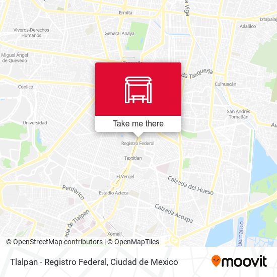 Tlalpan - Registro Federal map