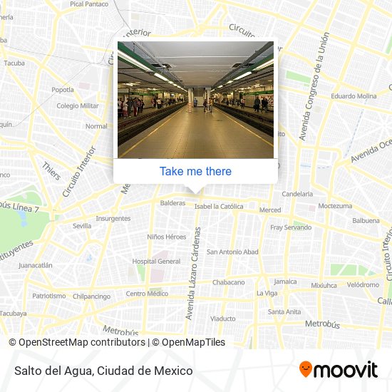 Salto del Agua map