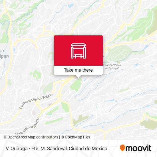 V. Quiroga - Fte. M. Sandoval map