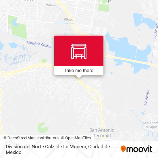 División del Norte Calz. de La Mónera map
