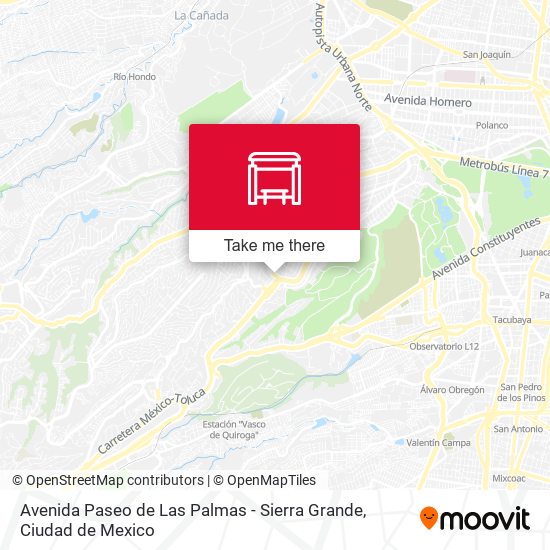 Mapa de Avenida Paseo de Las Palmas - Sierra Grande