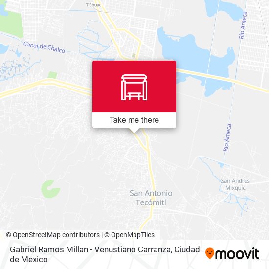 Mapa de Gabriel Ramos Millán - Venustiano Carranza