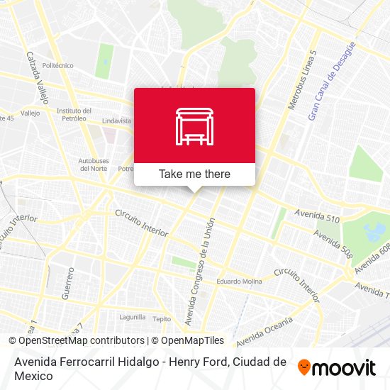 Avenida Ferrocarril Hidalgo - Henry Ford map