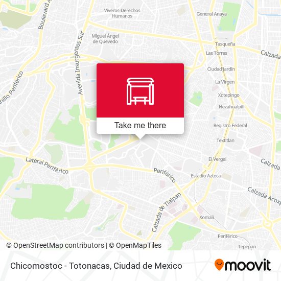Chicomostoc - Totonacas map