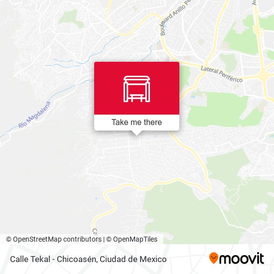 Calle Tekal - Chicoasén map