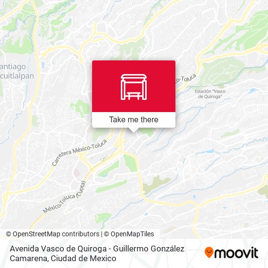 Avenida Vasco de Quiroga - Guillermo González Camarena map