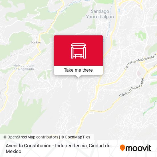 Avenida Constitución - Independencia map