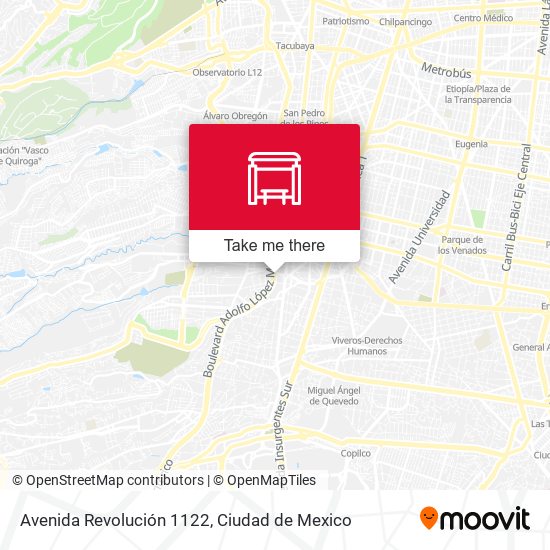 Avenida Revolución 1122 map
