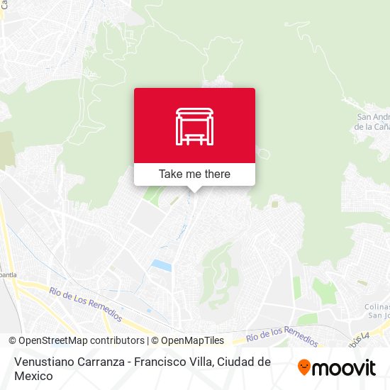 Venustiano Carranza - Francisco Villa map