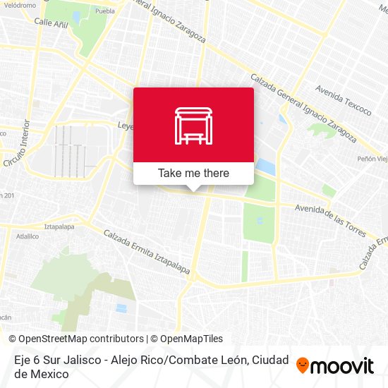 Eje 6 Sur Jalisco - Alejo Rico / Combate León map