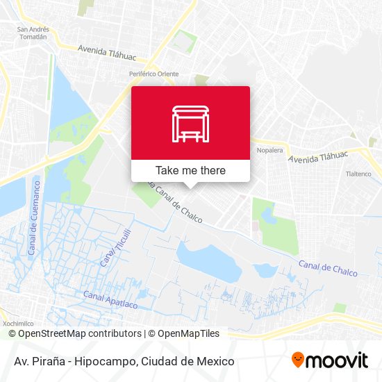 Av. Piraña - Hipocampo map