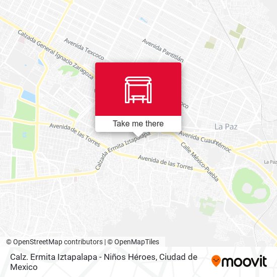 Mapa de Calz. Ermita Iztapalapa - Niños Héroes