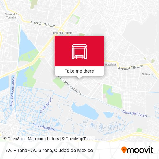 Mapa de Av. Piraña - Av. Sirena