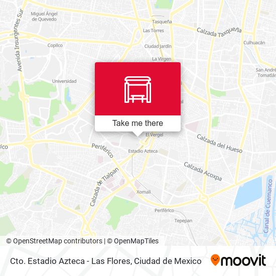 Cto. Estadio Azteca - Las Flores map