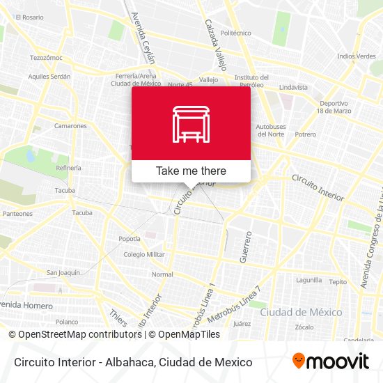 Mapa de Circuito Interior - Albahaca