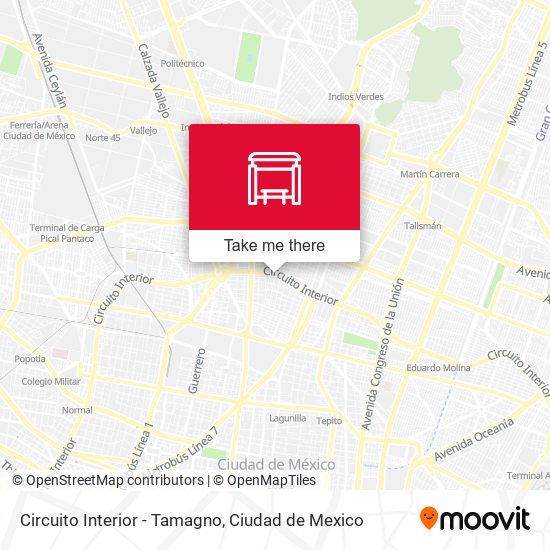 Circuito Interior - Tamagno map