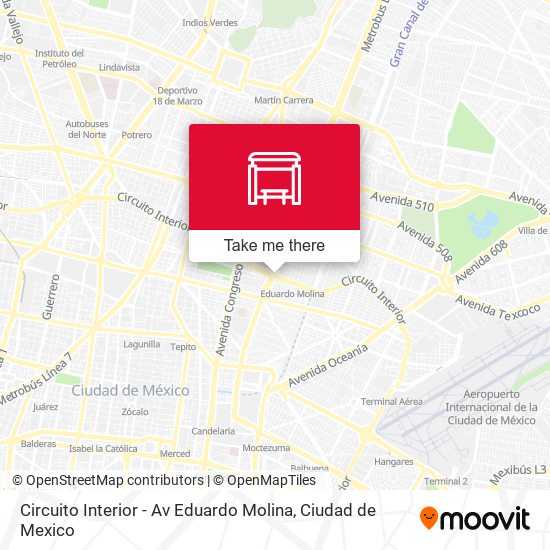 Circuito Interior - Av Eduardo Molina map