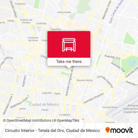 Mapa de Circuito Interior - Tetela del Oro