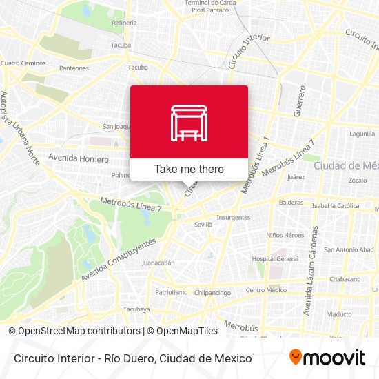 Circuito Interior - Río Duero map