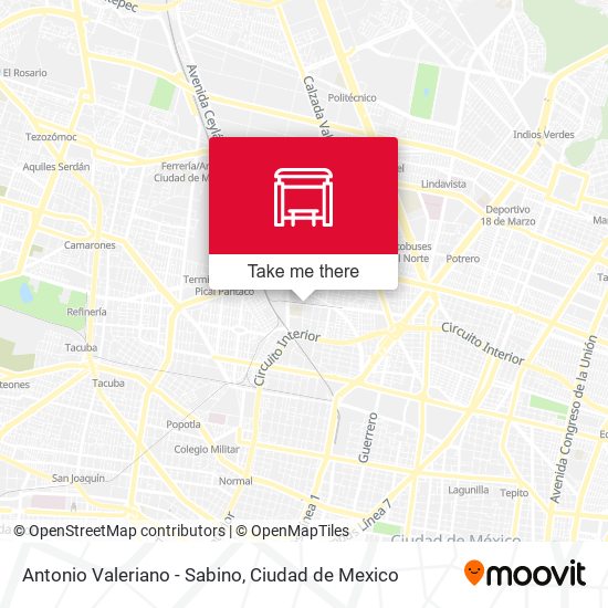 Antonio Valeriano - Sabino map