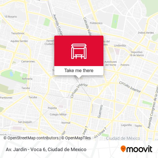 Av. Jardin - Voca 6 map