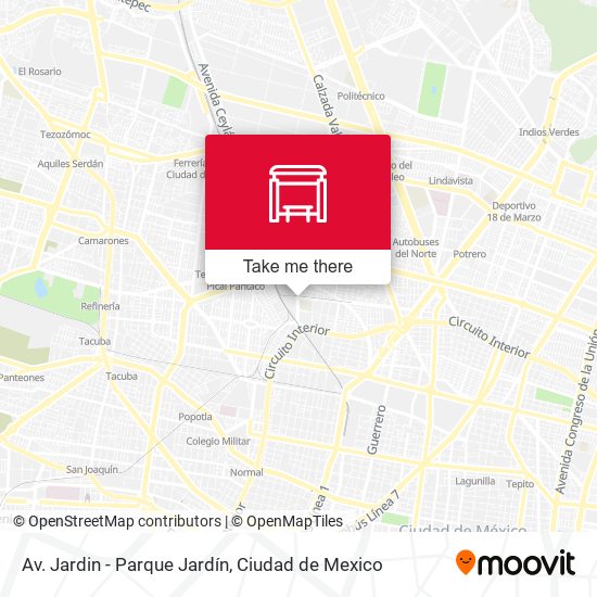 Av. Jardin - Parque Jardín map