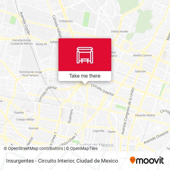Mapa de Insurgentes - Circuito Interior