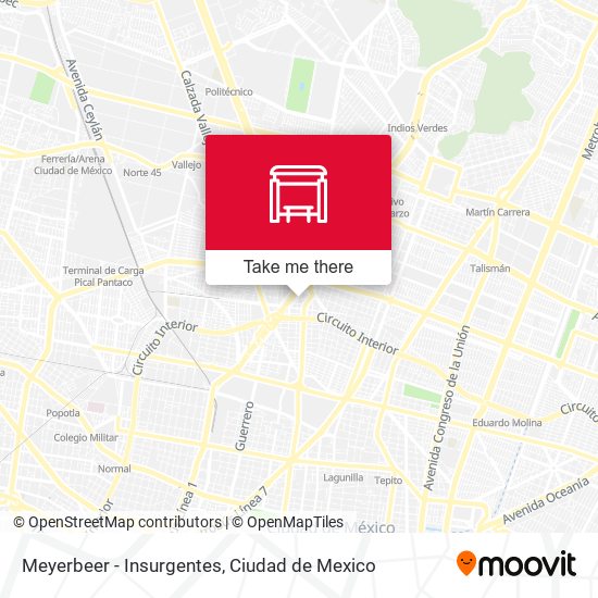 Meyerbeer - Insurgentes map