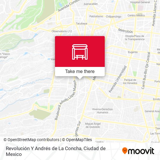 Revolución Y Andrés de La Concha map