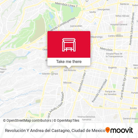 Revolución Y Andrea del Castagno map