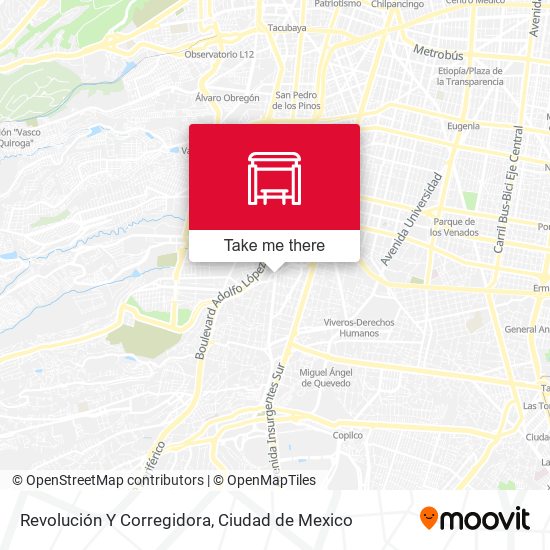 Revolución Y Corregidora map