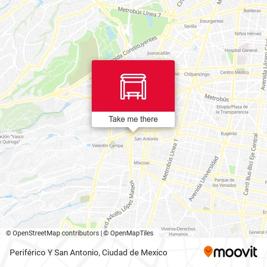 Periférico Y San Antonio map