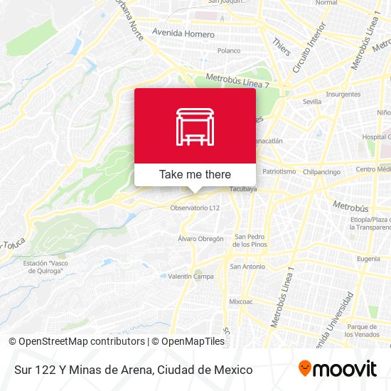 Sur 122 Y Minas de Arena map