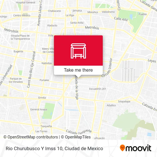 Rio Churubusco Y Imss 10 map