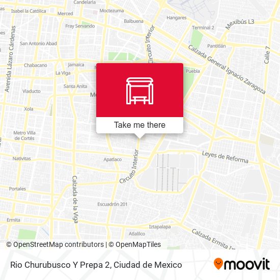 Rio Churubusco Y Prepa 2 map