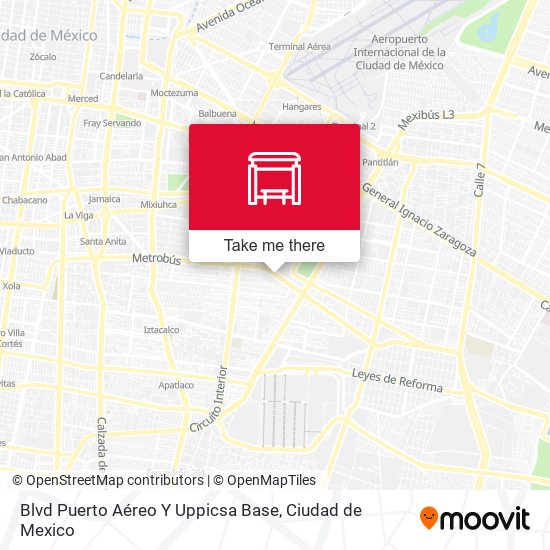 Blvd Puerto Aéreo Y Uppicsa Base map