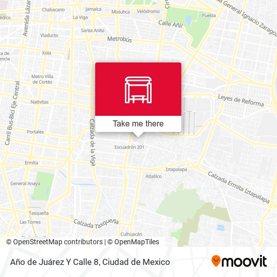 Año de Juárez Y Calle 8 map