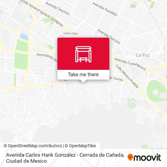 Avenida Carlos Hank González - Cerrada de Cañada map