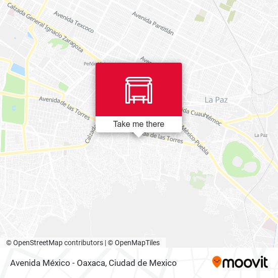 Avenida México - Oaxaca map