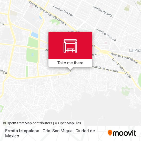 Ermita Iztapalapa - Cda. San Miguel map